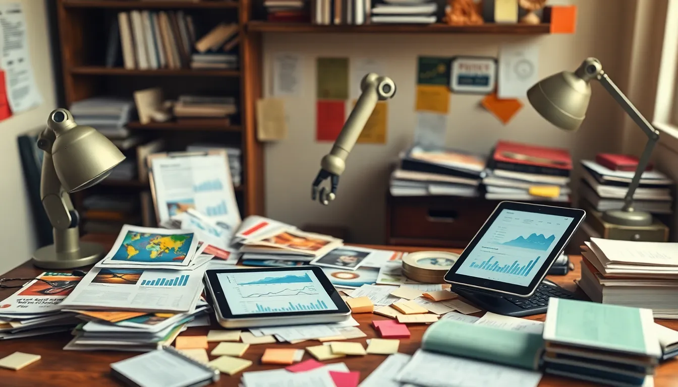 AI 마케팅 자동화 기술을 보여주는 미래 지향적인 이미지