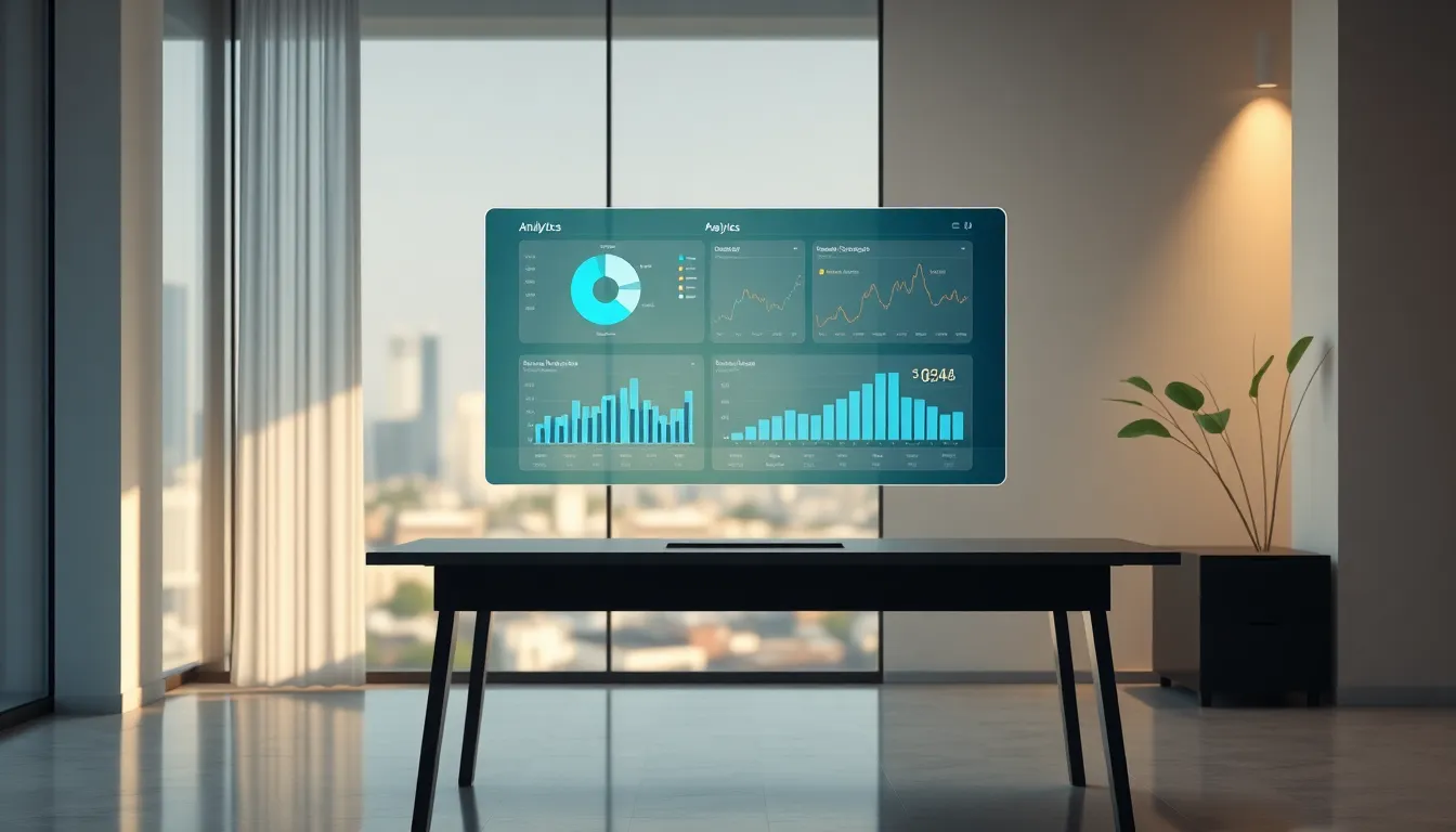 AI를 활용하여 효율적으로 일하는 비즈니스맨의 모습