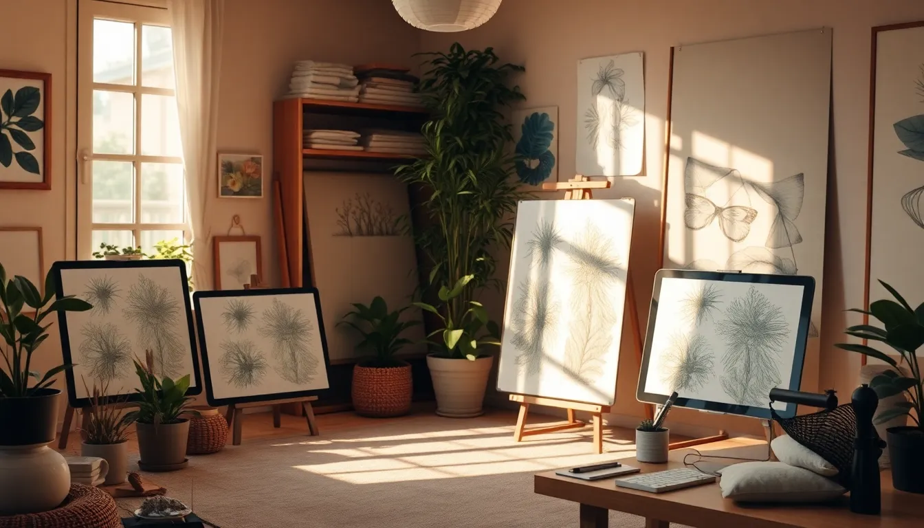 AI 아트를 활용한 다채로운 콘텐츠 생성 예시 이미지