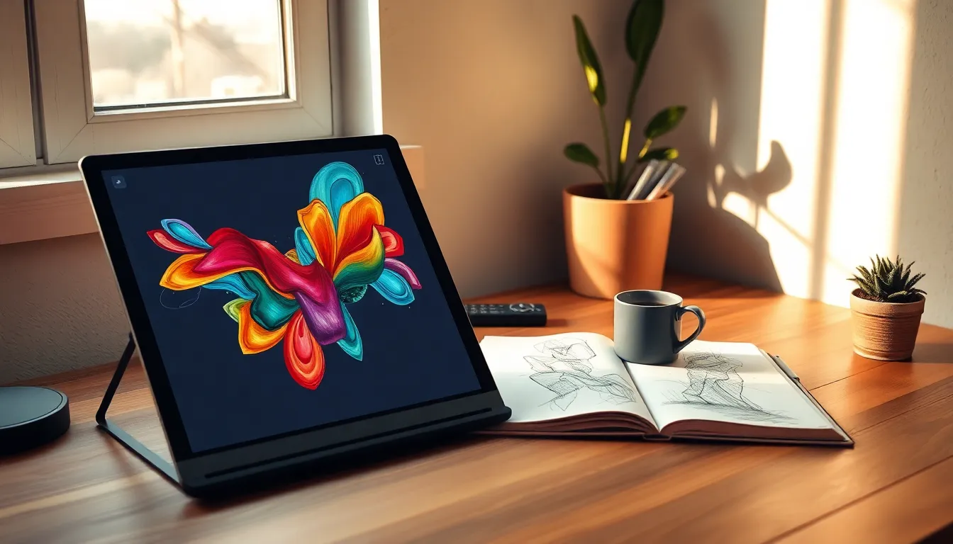 AI 아트 창작자가 작업하는 모습