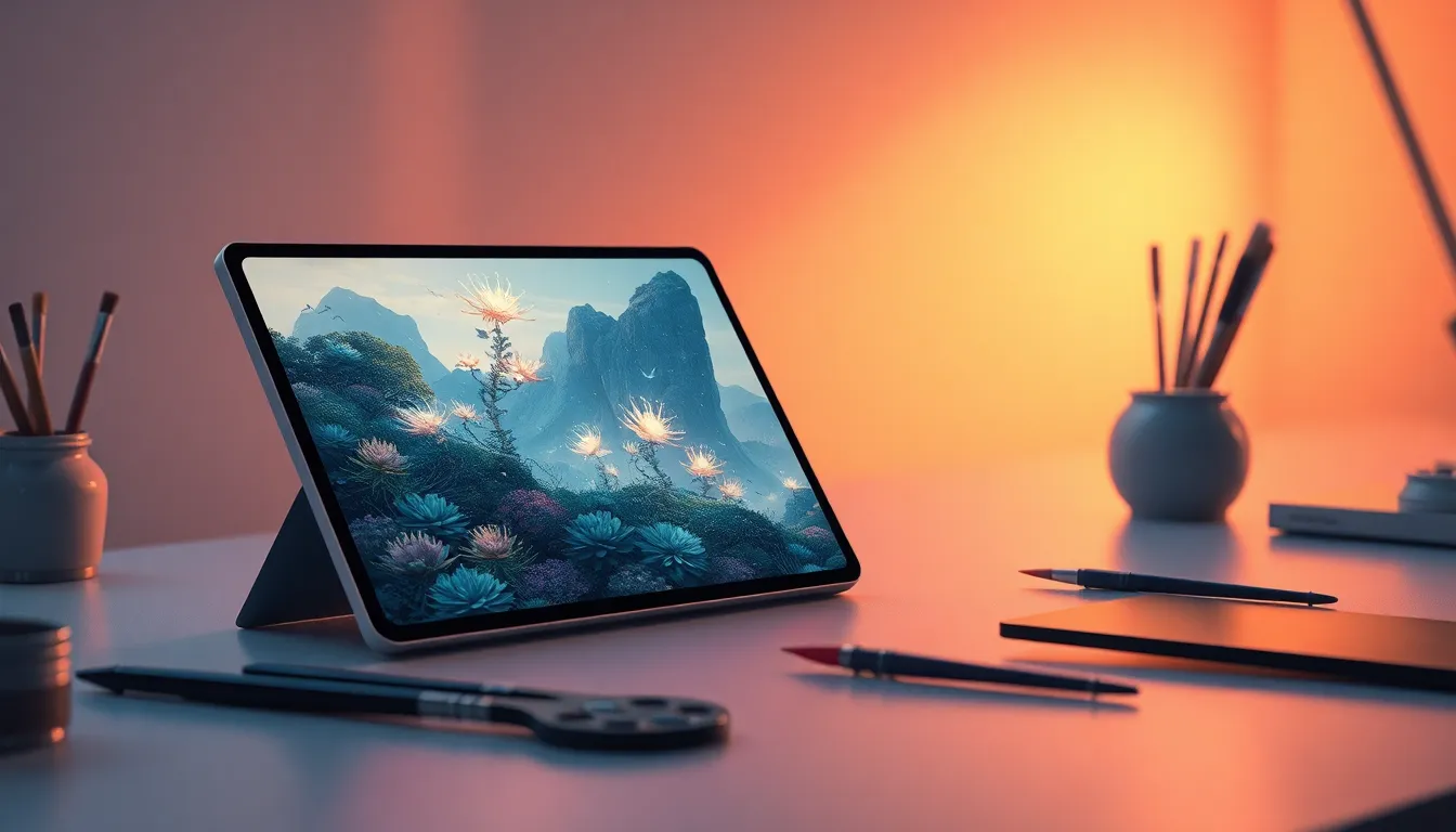 AI 아트 갤러리를 탐색하는 사람들