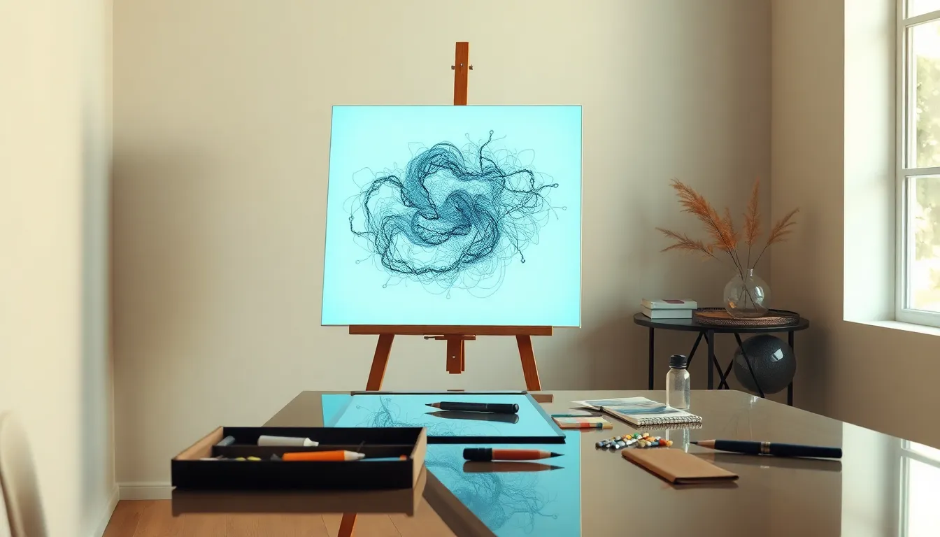 AI 아트와 인간의 협업 작품