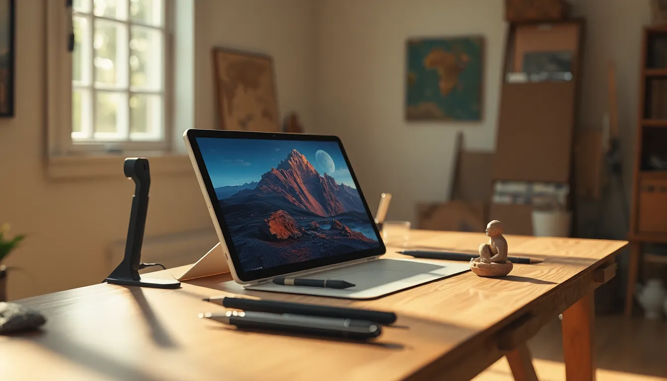 AI 아트로 생성된 미래적인 풍경 이미지