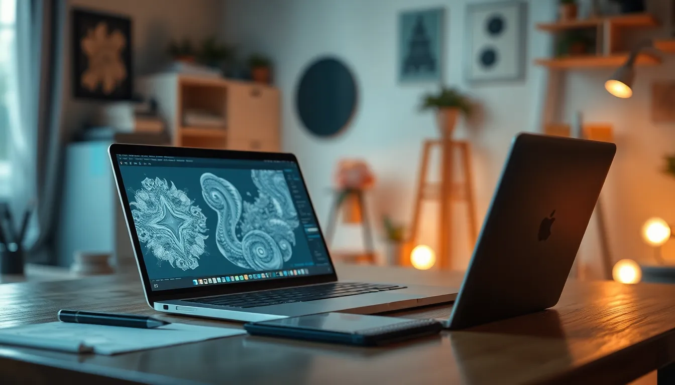 AI 아트로 생성된 미래적인 디지털 아트 작품
