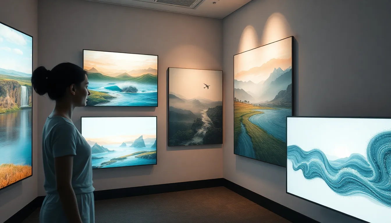 2026년 AI 아트 트렌드를 보여주는 추상적인 디지털 아트워크