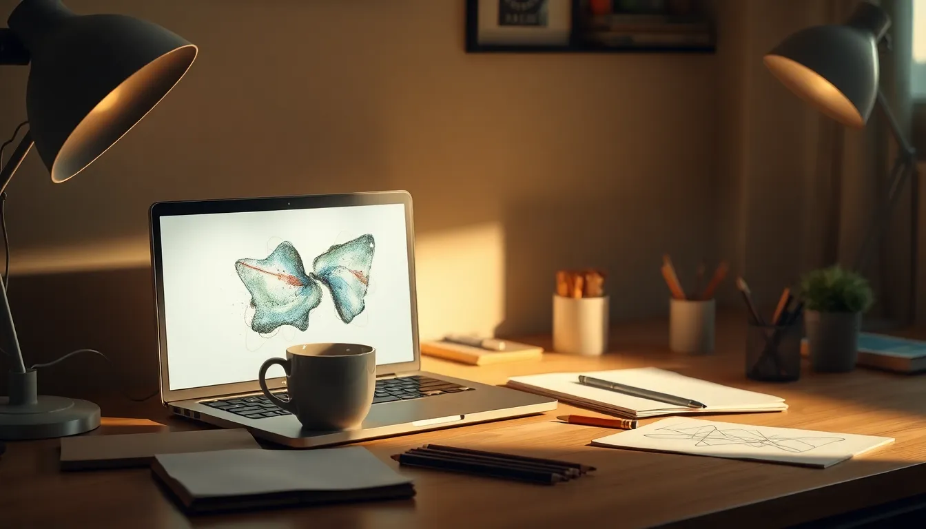 다채로운 색상의 추상적인 AI 생성 아트워크