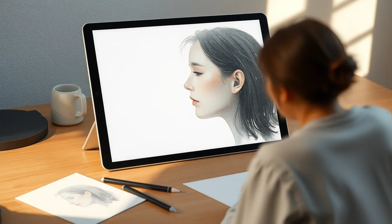 AI 아트 초상화 예시